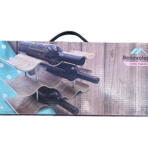 Benevolence Willow Wood Wine Rack 3 Tier  12 Bottle Capacity